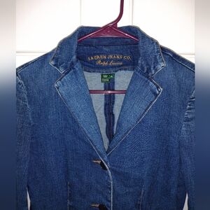 Vintage Blue Jean Jacket Blazer Ralph Lauren